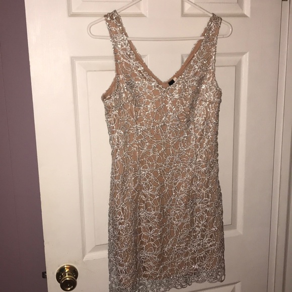 Windsor Dresses Bnwt Nude Sparkle Dress Poshmark